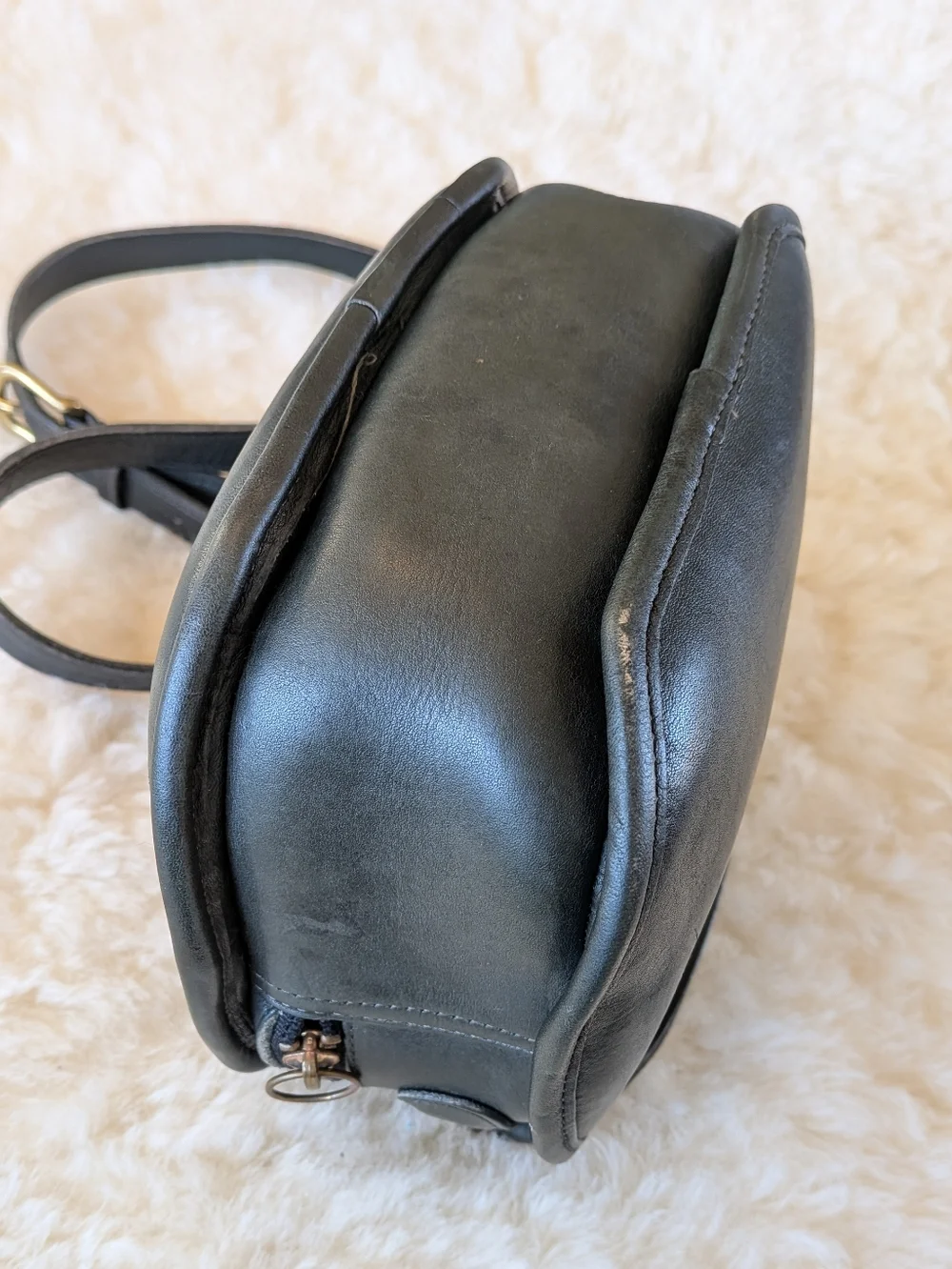 Vintage Coach Chester 9901 Crossbody Bag - GREEN 🍏 - Picture 4 of 9